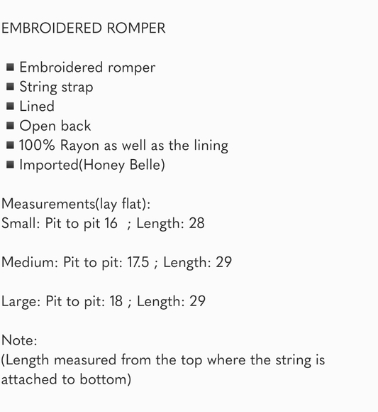 EMBROIDERED ROMPER - Picture 11 of 11